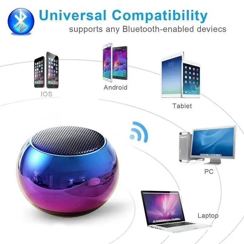 Portable Wireless Bluetooth Speaker with Extra Bass & Metal Build