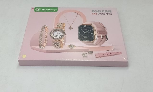 8 in 1 A58 Plus Sport Smartwatch Women Gift Set