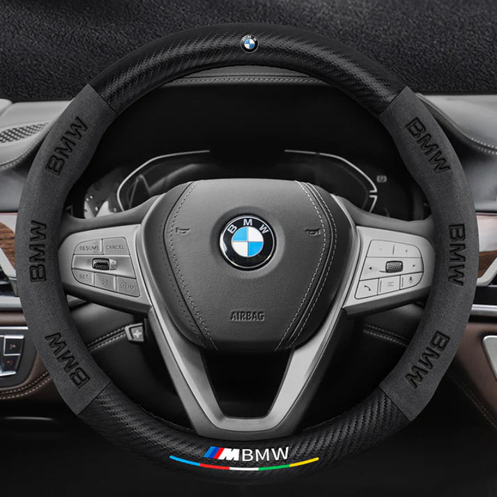 High Strength Carbon Fiber Suede Steering Wheel Cover