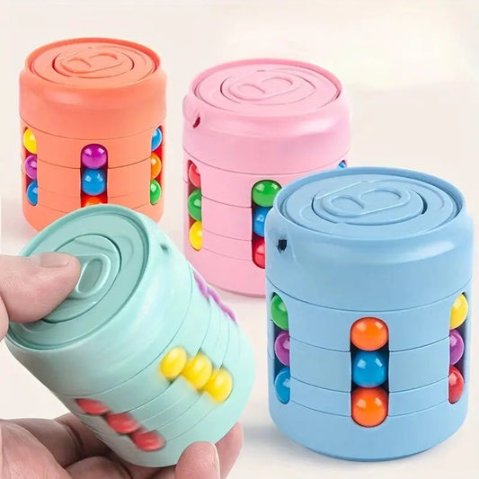 3D Rotating Magic Colorful Bean Cube